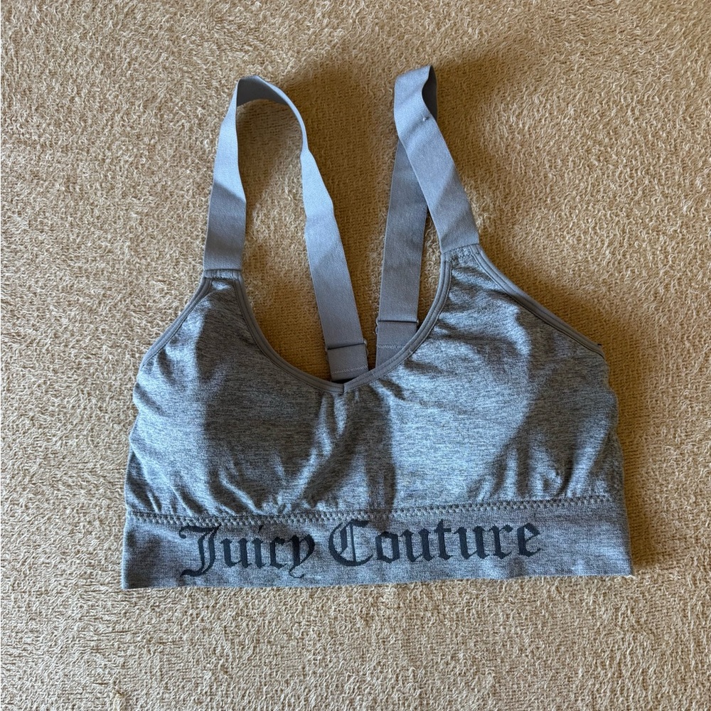 Juicy Couture Heather Gray Sports Bra